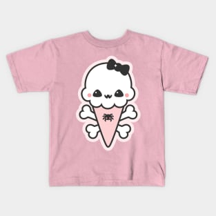 Creepy Cute Ice Cream Cone Kids T-Shirt